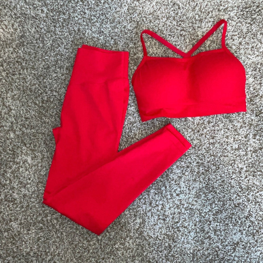 Victoria's Secret Red Activewear Set